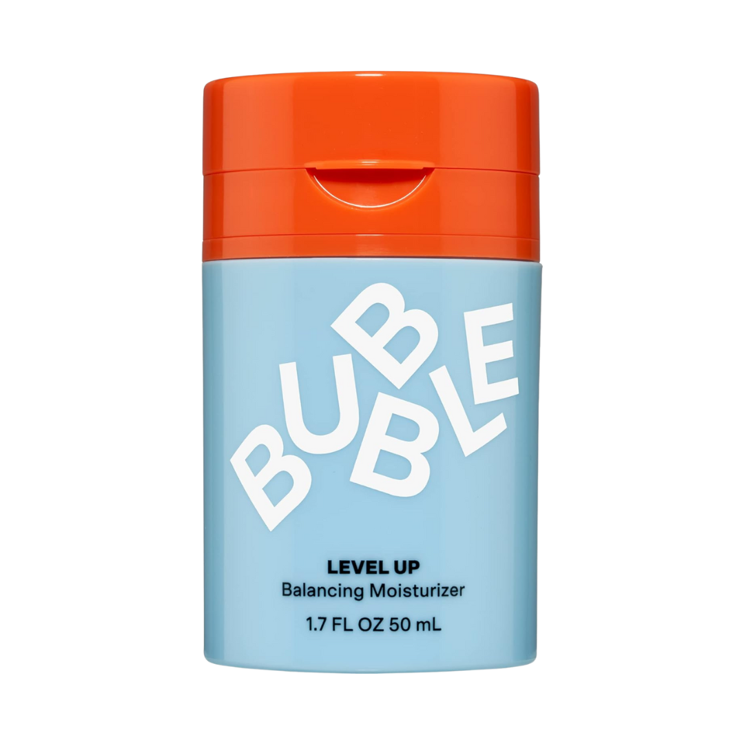 Bubble Skincare Level Up Balancing Face Moisturizer - Hydrating Gel Moisturizer Formulated with Zinc PCA + Niacinamide for Improved Texture & Radiance - Skin Care for Oily or Combination Skin (50ml)